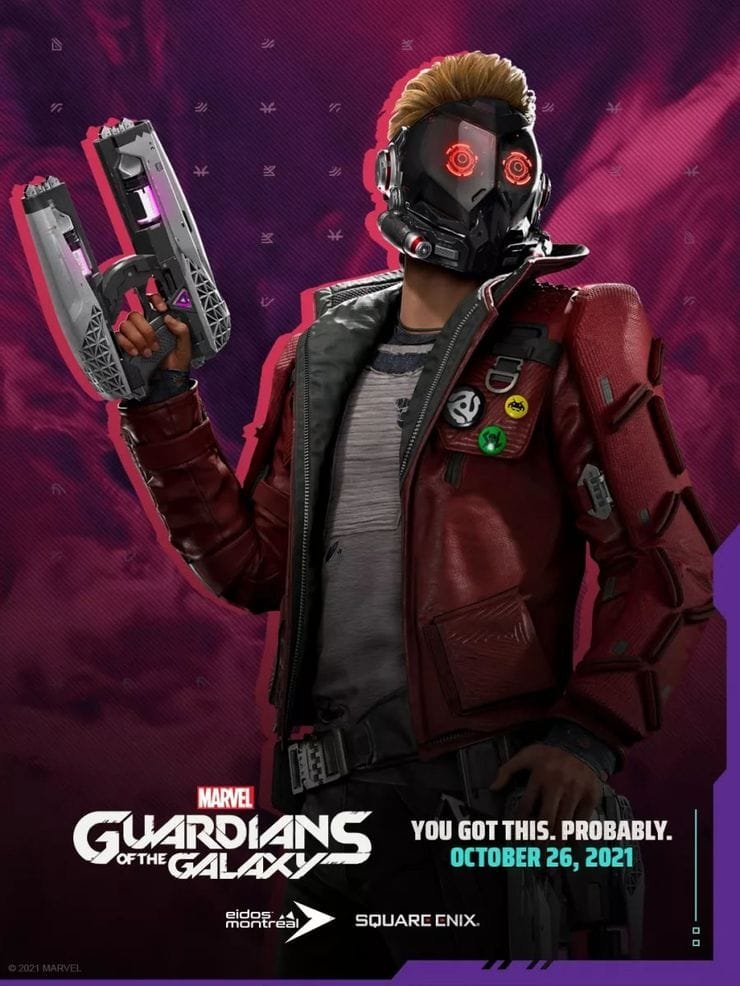 Guardians of the Galaxy Game Poster Star Lord