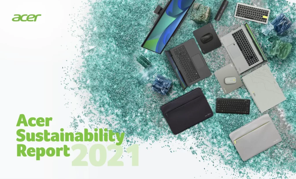 2021 Sustainble report cover