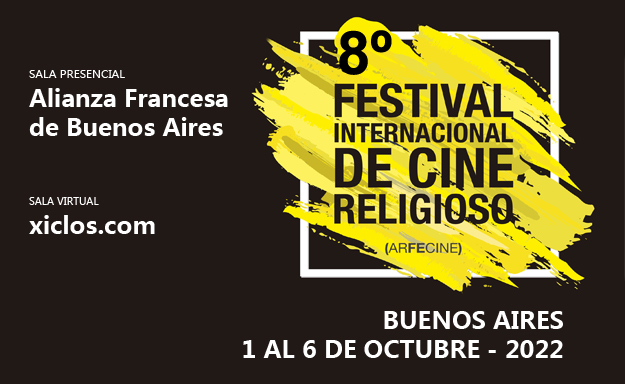 Banner 8° ARFECINE Festival Internacional de Cine Religioso. Octubre 2022