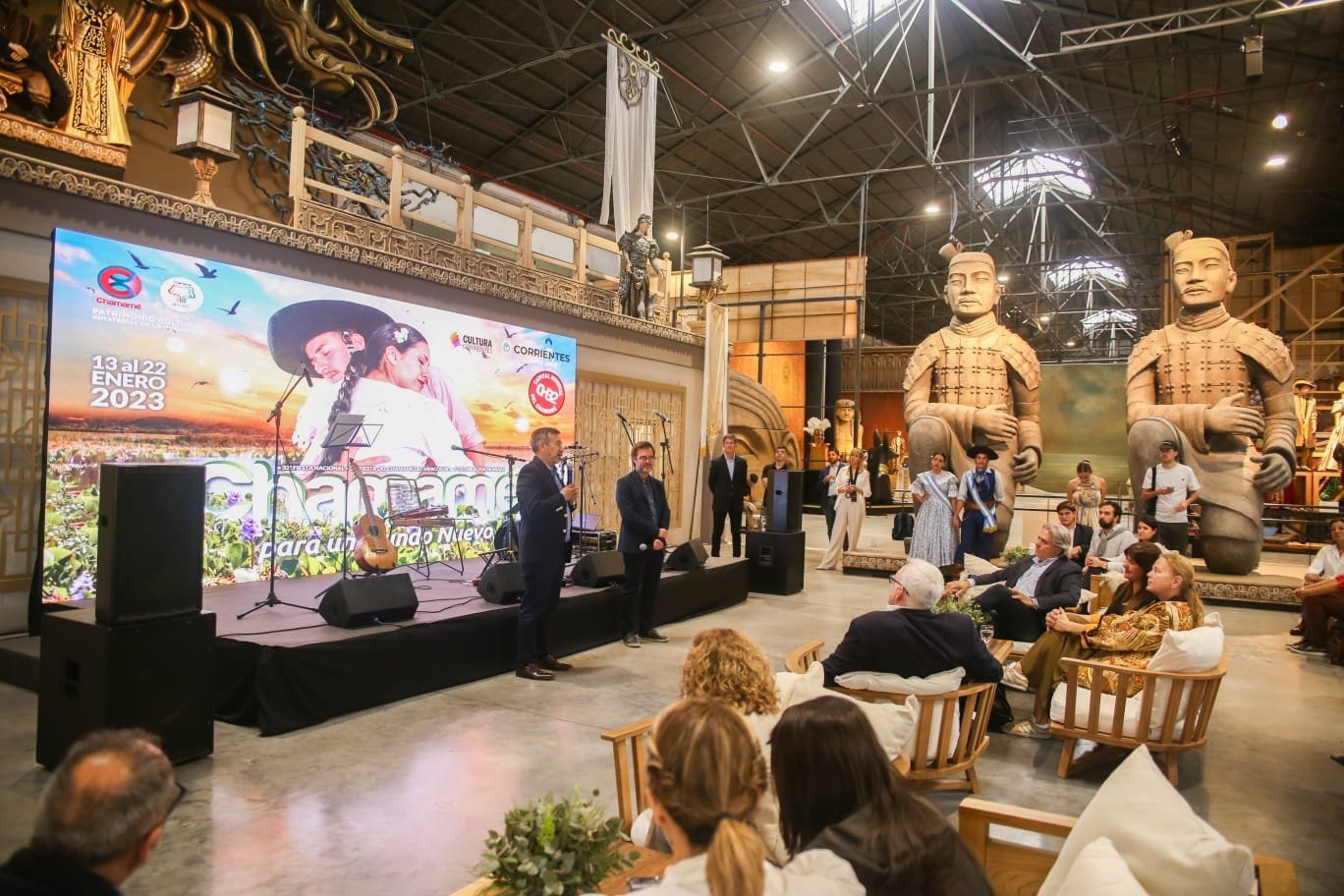 Lanzamiento de la Fiesta Nacional del Chamame en el Colon Fabrica