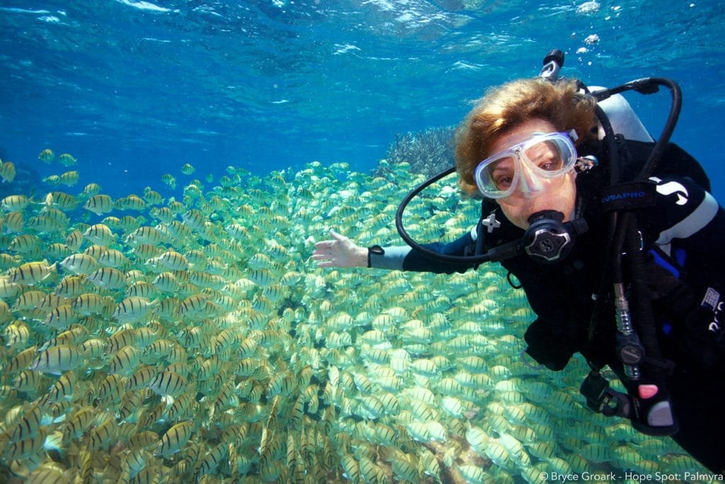 Palmyra Atoll and Dr Sylvia Earle © Bryce Groark Hope Spot Palmyra 5 1024x683 1