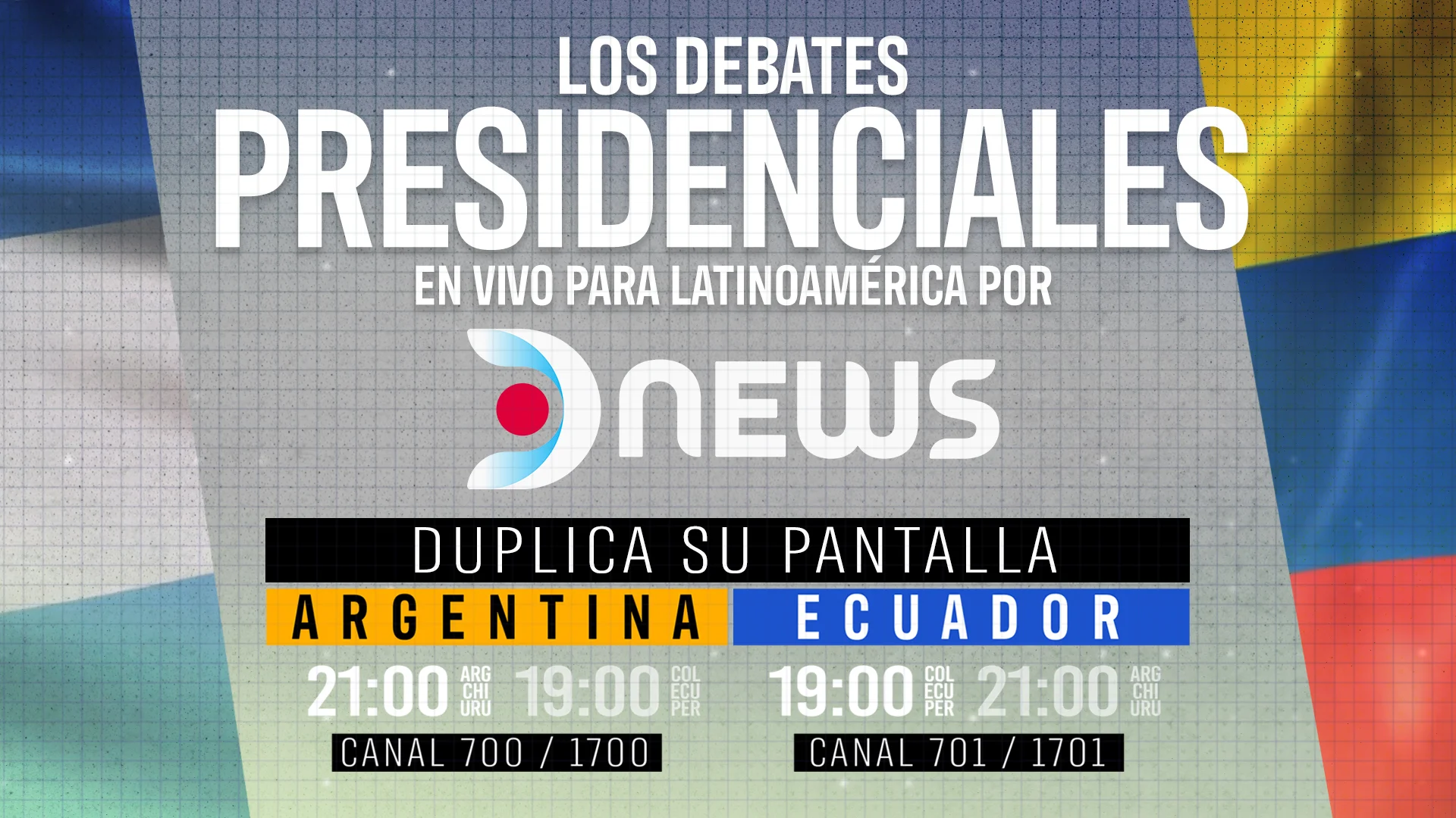 DNEWS duplica su pantalla para llevar los debates presidenciales de