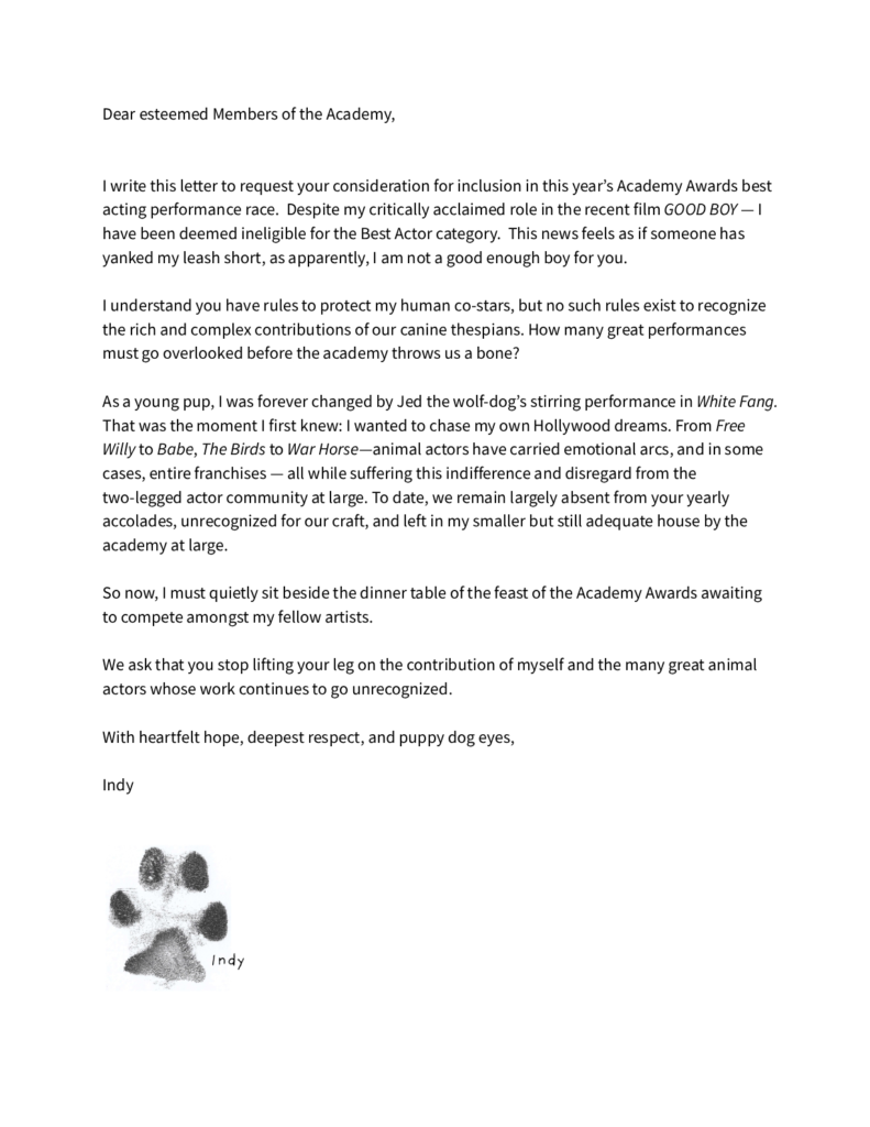 Indy FYC Letter 1